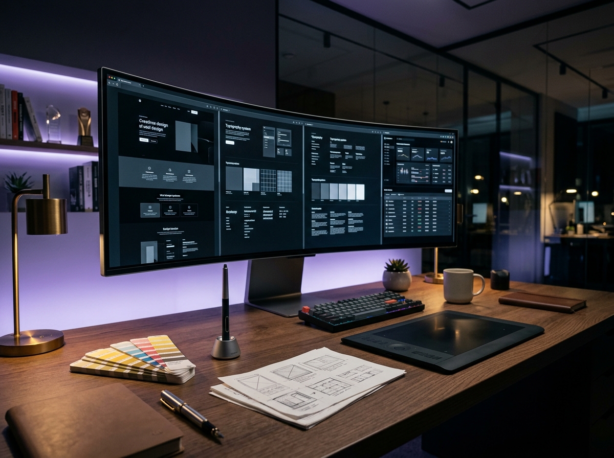 Digicommer modern dijital tasarım ve teknoloji çalışma ortamı